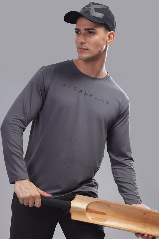 Air Cool Tee – Full Sleeve - Dark Grey