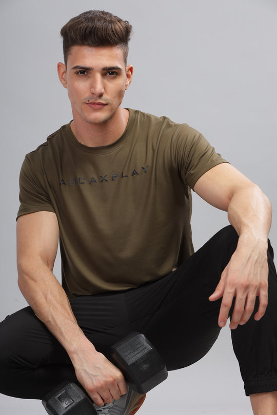 Air Cool Tee – Half Sleeve - Olive Green