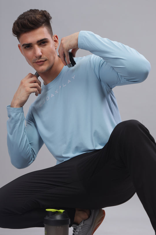 Air Cool Tee – Full Sleeve - Sky Blue