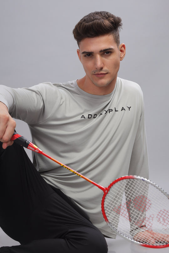 Air Cool Tee – Full Sleeve - Light Grey