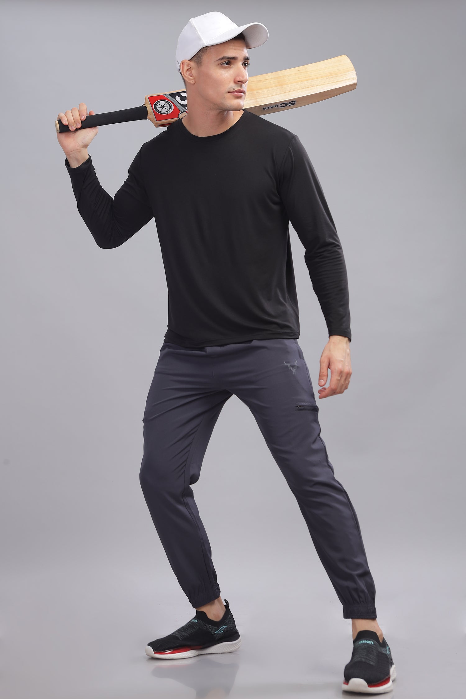 Air Cool Tee – Full Sleeve - Black Plain