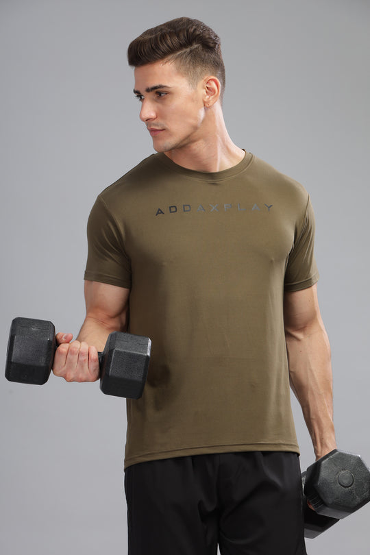 Air Cool Tee – Half Sleeve - Olive Green