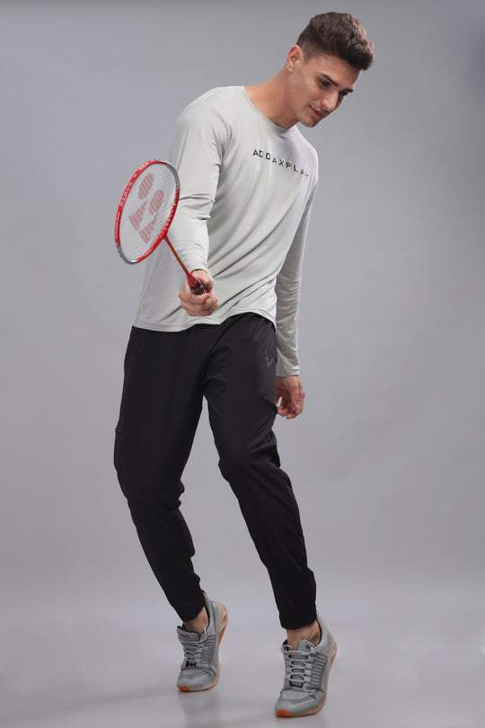 Air Cool Tee – Full Sleeve - Light Grey