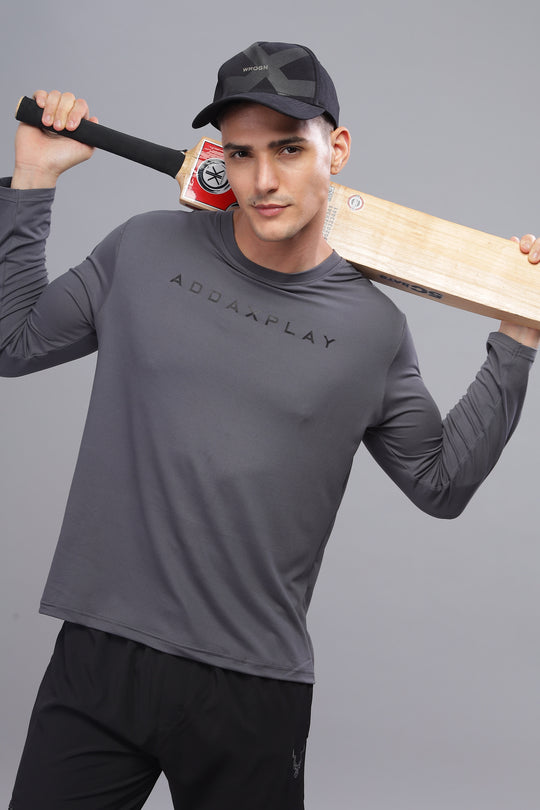 Air Cool Tee – Full Sleeve - Dark Grey