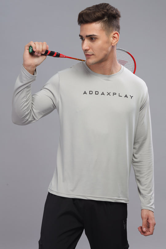 Air Cool Tee – Full Sleeve - Light Grey