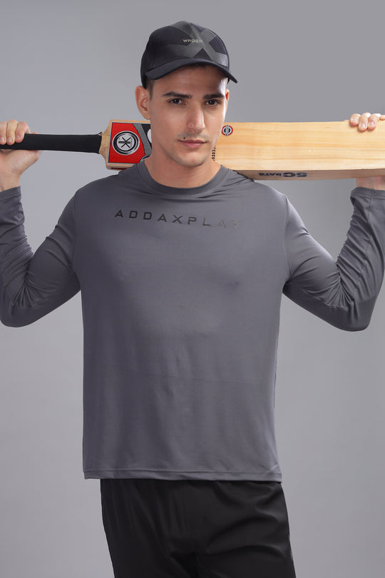 Air Cool Tee – Full Sleeve - Dark Grey
