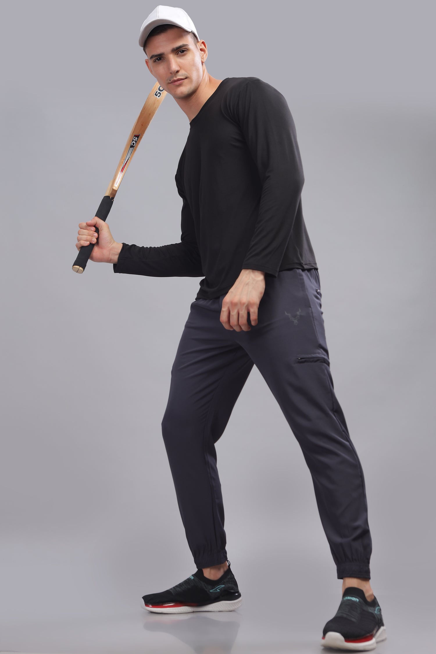 Air Cool Tee – Full Sleeve - Black Plain