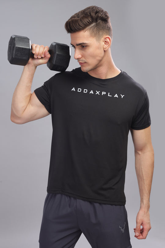 Air Cool Tee – Half Sleeve - Black