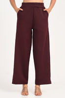 Stain Proof Wine Wide Leg Pants