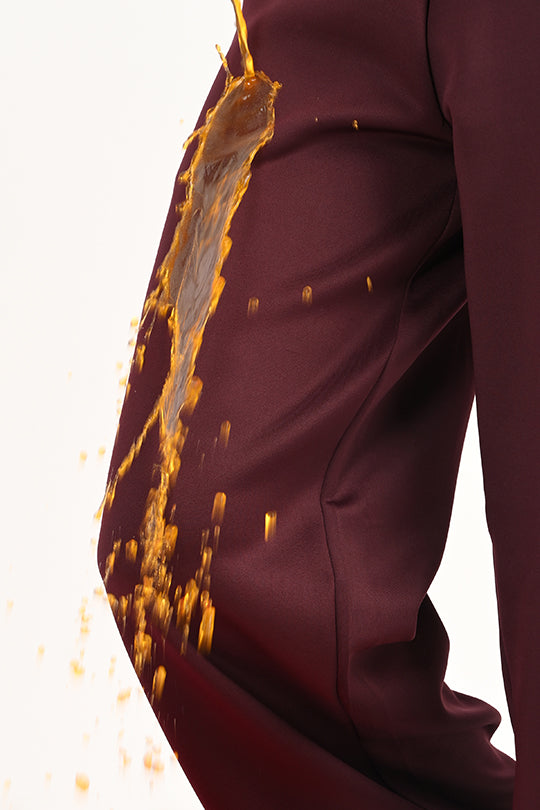Stain Proof Wine Wide Leg Pants