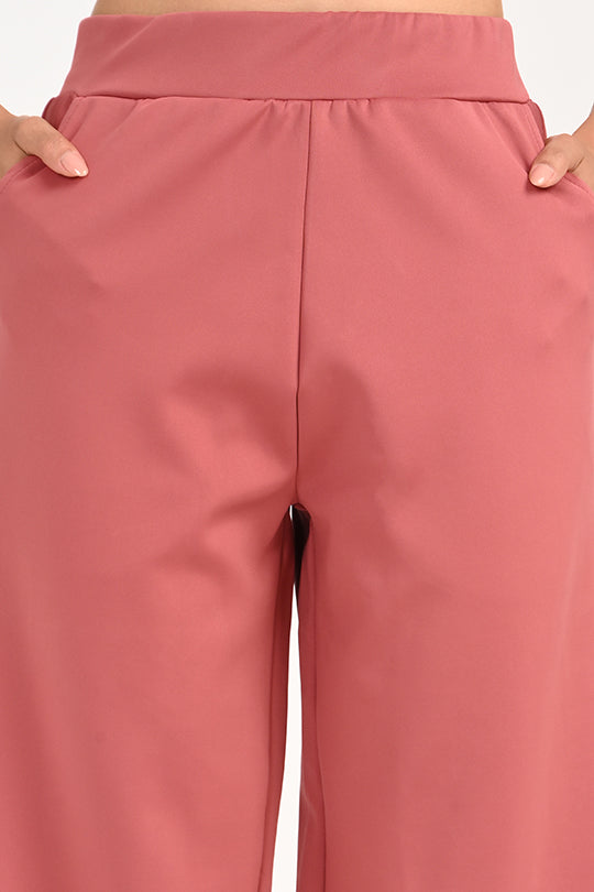Stain Proof Wide Peach Leg Pants