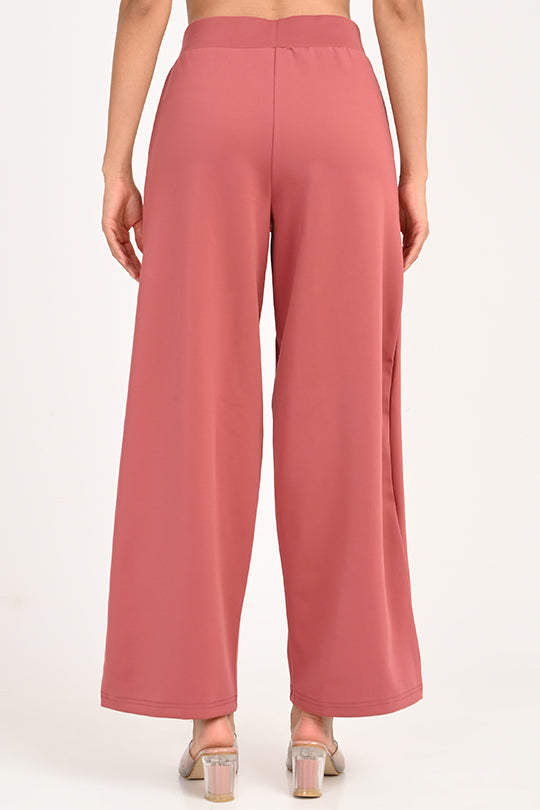 Stain Proof Wide Peach Leg Pants
