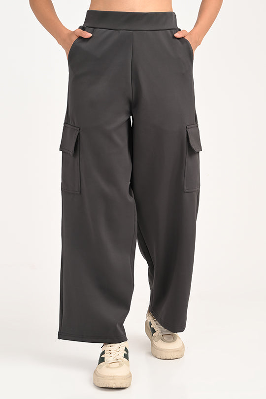 Stain Proof Dark Grey Cargo Pants