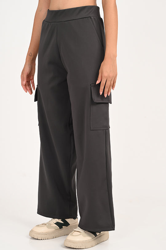 Stain Proof Dark Grey Cargo Pants