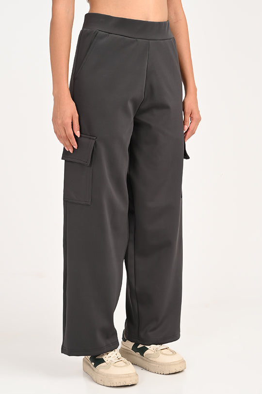 Stain Proof Dark Grey Cargo Pants