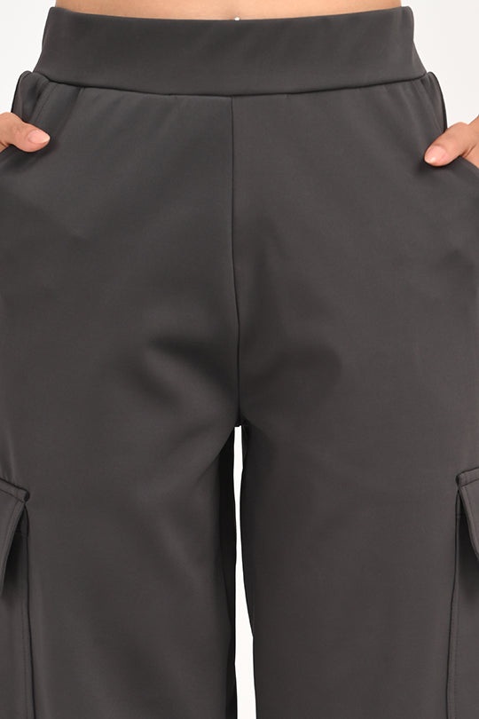 Stain Proof Dark Grey Cargo Pants