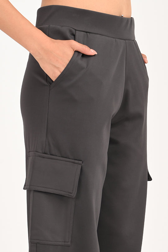 Stain Proof Dark Grey Cargo Pants