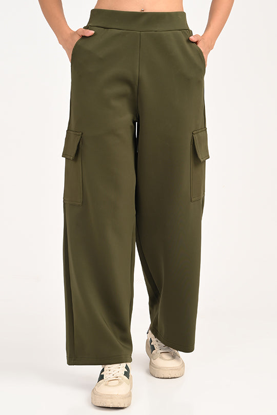 Stain Proof Olive Cargo Pants