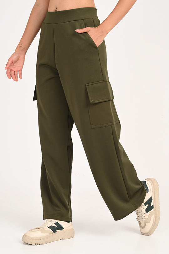 Stain Proof Olive Cargo Pants