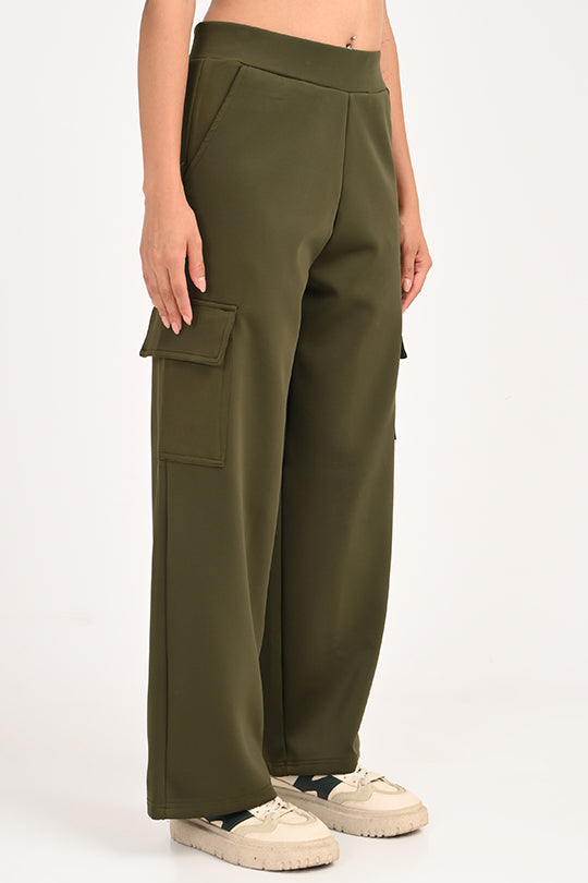 Stain Proof Olive Cargo Pants