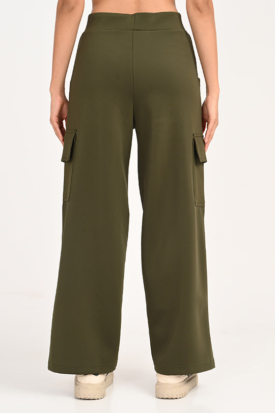 Stain Proof Olive Cargo Pants