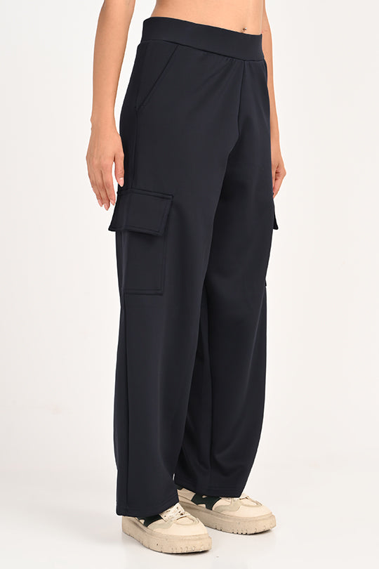 Stain Proof Navy Cargo Pants