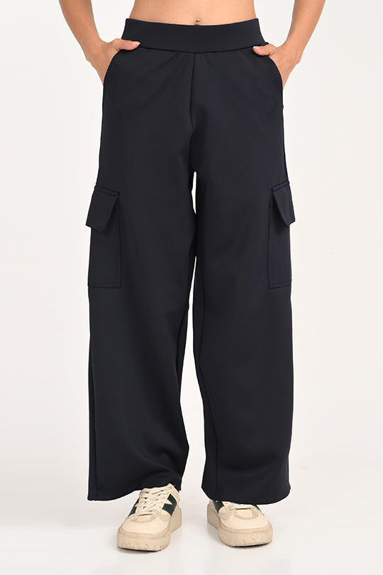 Stain Proof Navy Cargo Pants