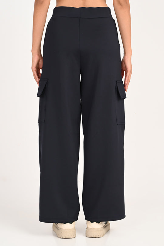 Stain Proof Navy Cargo Pants