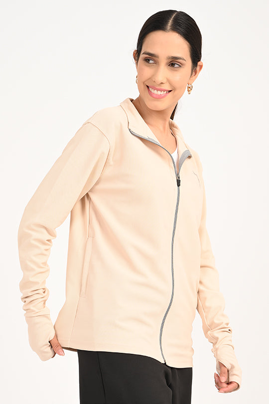 ADDAXPLAY Sunproof & Stain-Proof Performance Jacket in Light Cream