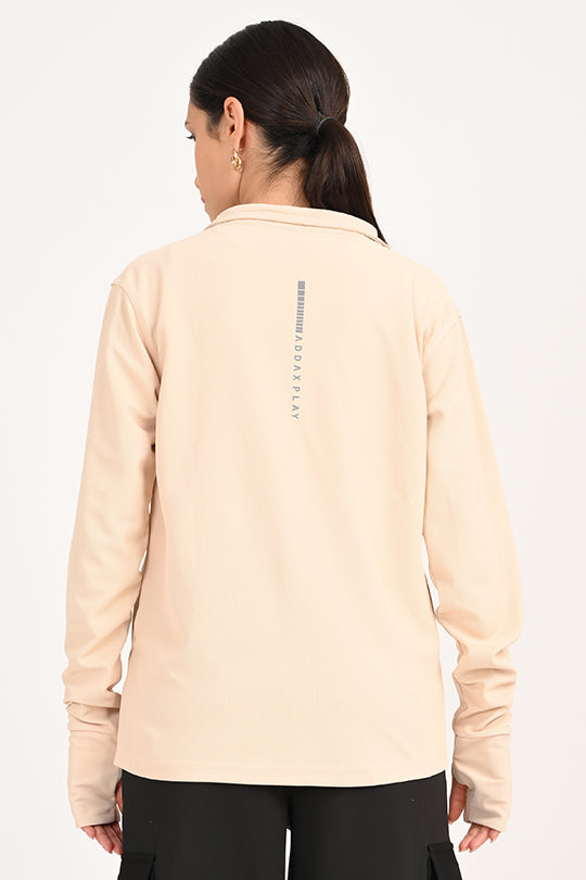 ADDAXPLAY Sunproof & Stain-Proof Performance Jacket in Light Cream