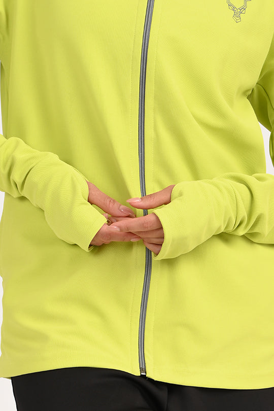 ADDAXPLAY Sunproof & Stain-Proof Performance Jacket in Lime Green
