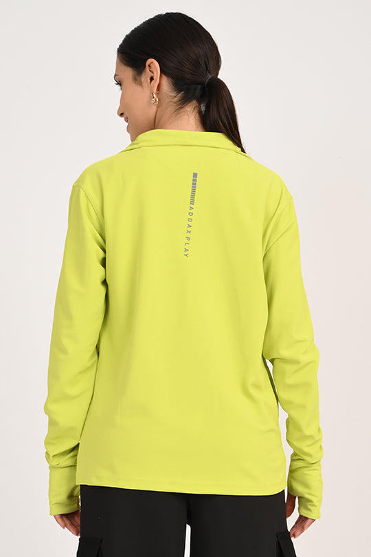 ADDAXPLAY Sunproof & Stain-Proof Performance Jacket in Lime Green