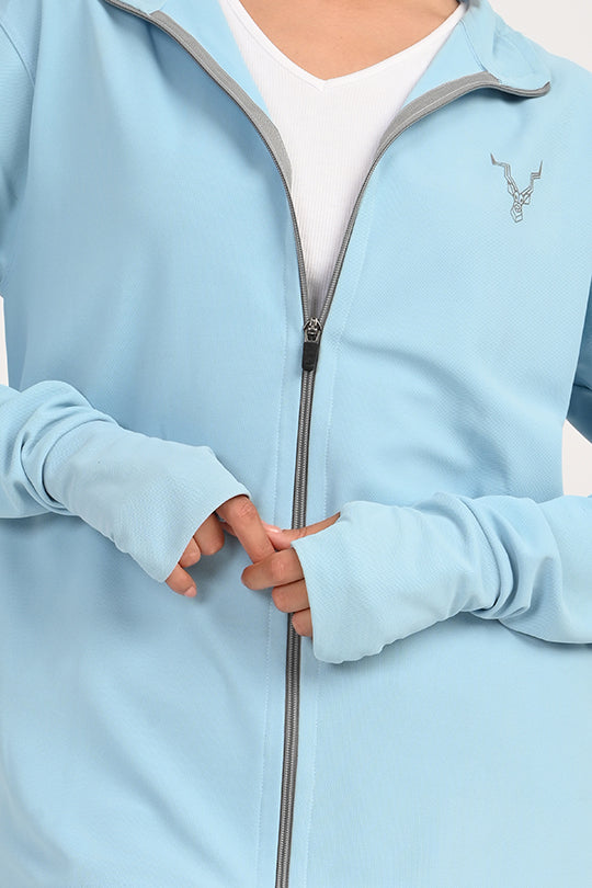 ADDAXPLAY Sunproof & Stain-Proof Performance Jacket in Light Blue