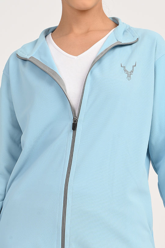 ADDAXPLAY Sunproof & Stain-Proof Performance Jacket in Light Blue