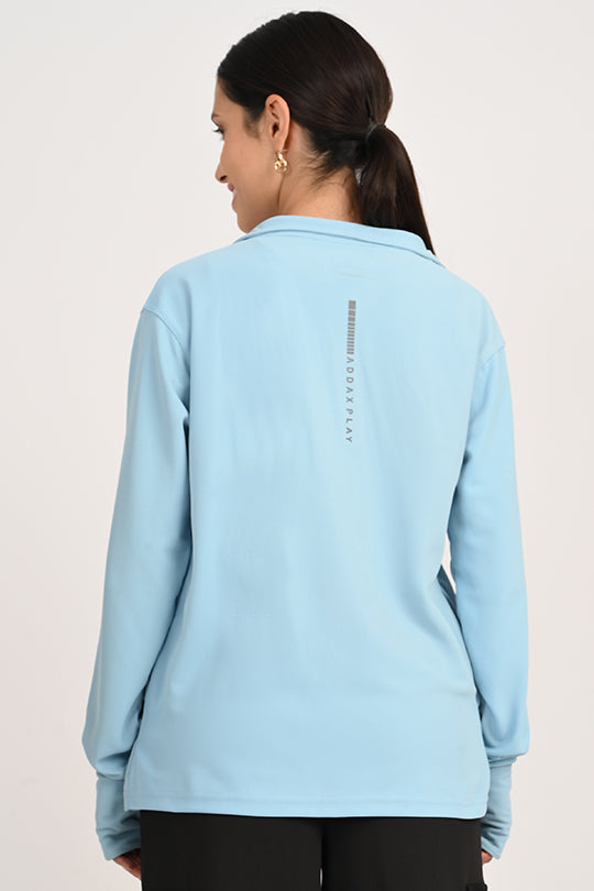 ADDAXPLAY Sunproof & Stain-Proof Performance Jacket in Light Blue