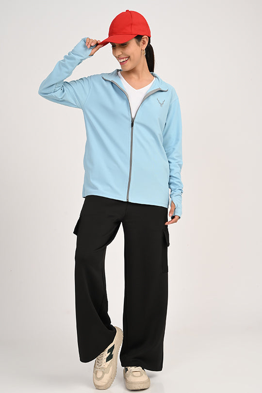 ADDAXPLAY Sunproof & Stain-Proof Performance Jacket in Light Blue