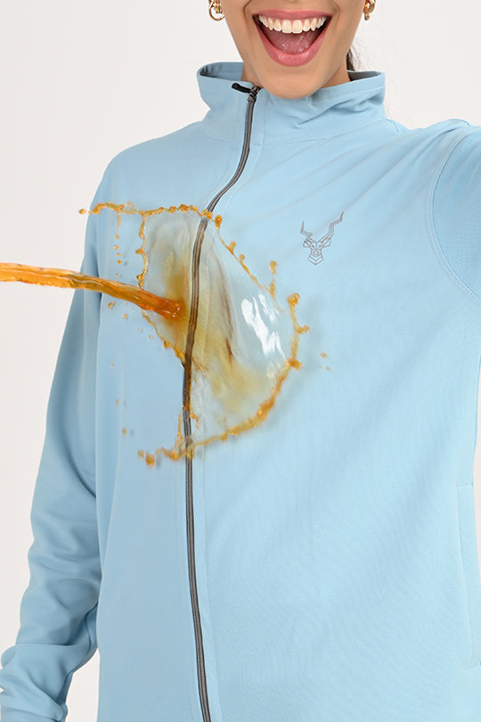 ADDAXPLAY Sunproof & Stain-Proof Performance Jacket in Light Blue