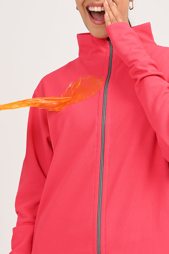 ADDAXPLAY Sunproof & Stain-Proof Performance Jacket in Hot Pink