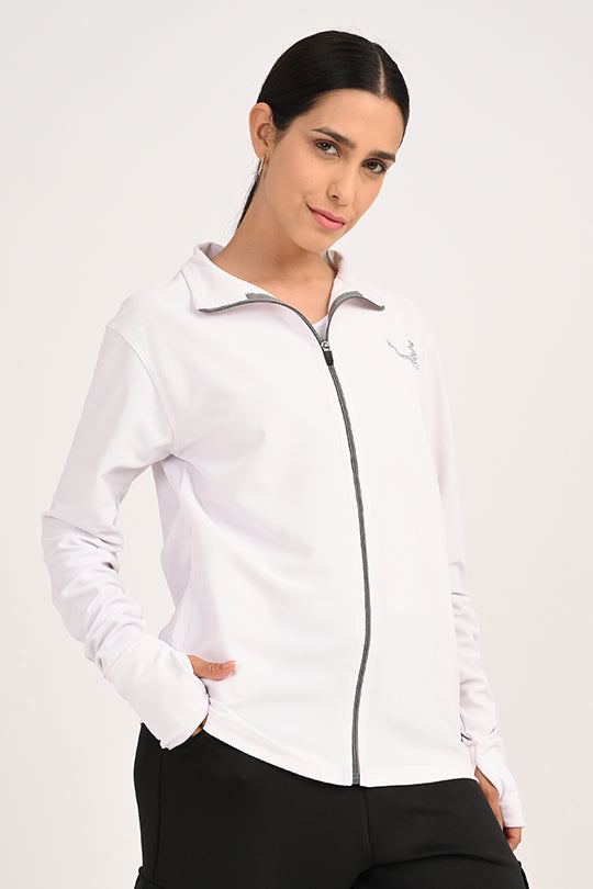 ADDAXPLAY Sunproof & Stain-Proof Performance Jacket in White