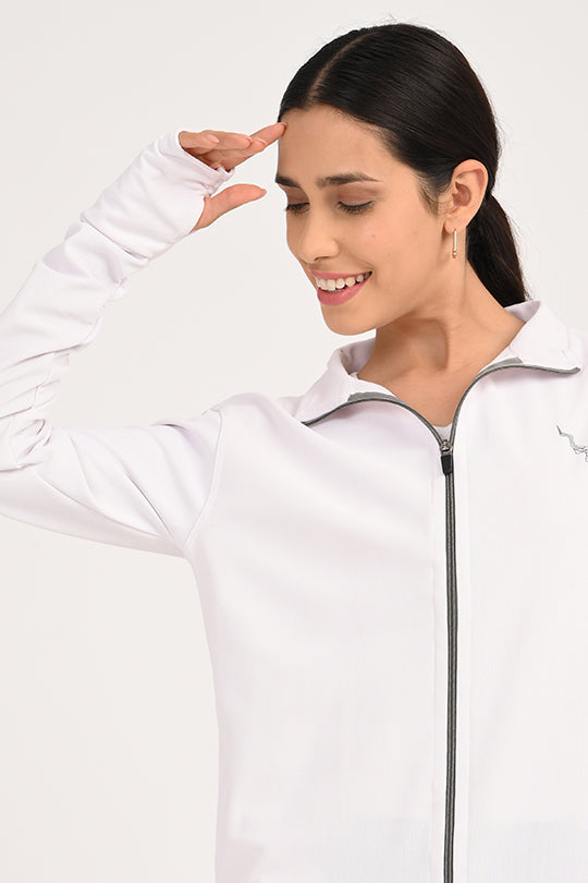 ADDAXPLAY Sunproof & Stain-Proof Performance Jacket in White
