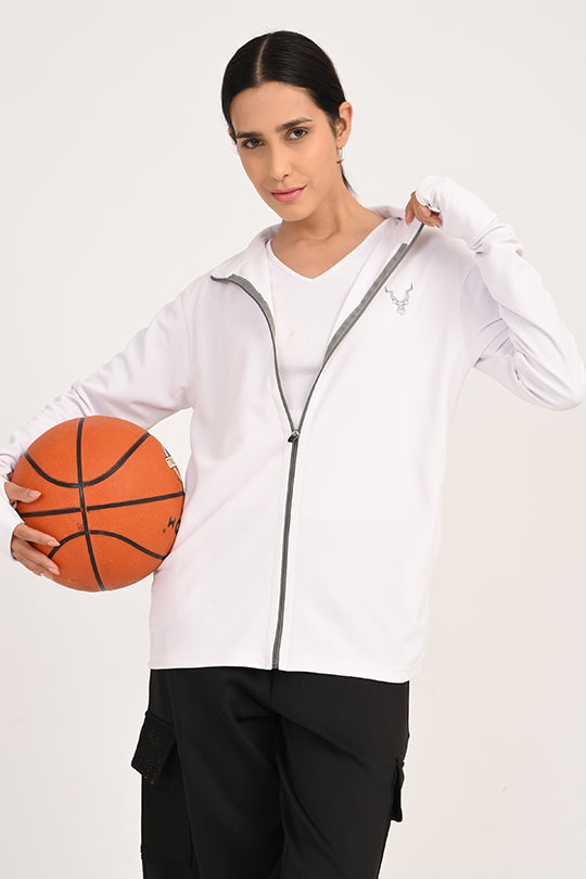 ADDAXPLAY Sunproof & Stain-Proof Performance Jacket in White