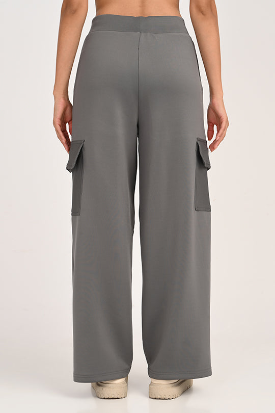 Stain Proof Grey Cargo Pants