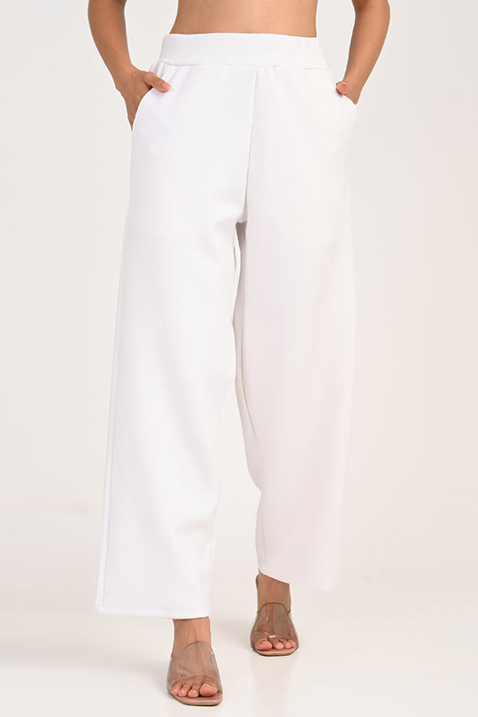 ADDAXPLAY White Cargo Pants for Women