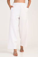 Stain Proof White Wide Leg Pants