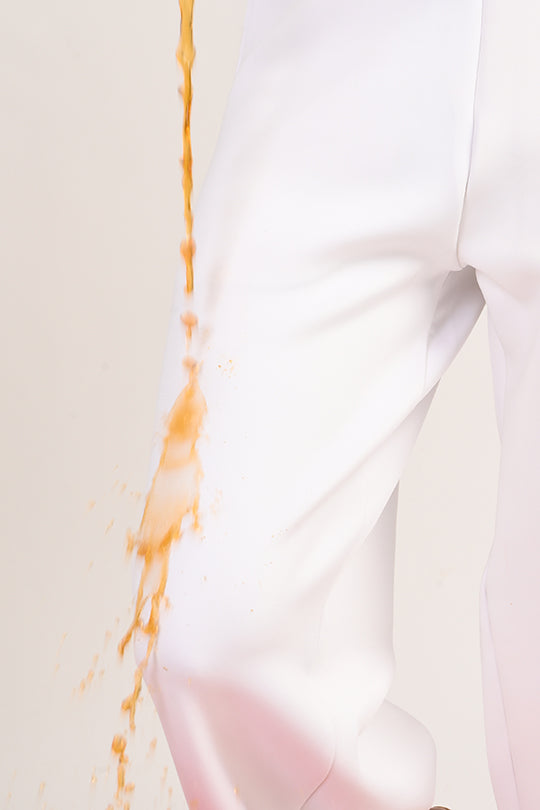 Stain Proof White Wide Leg Pants