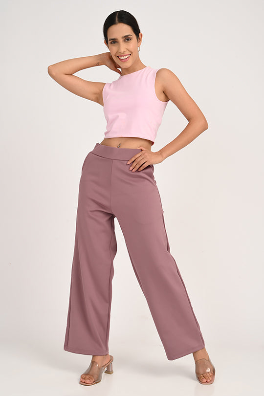Stain Proof Turkish Pink Wide Leg Pants