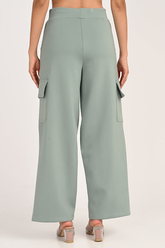 Stain Proof Sage Green Cargo Pants