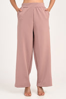 Stain Proof Dusky Rose Wide Leg Pants