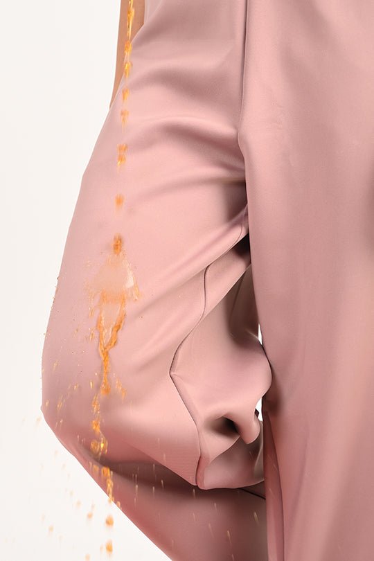 Stain Proof Dusky Rose Wide Leg Pants