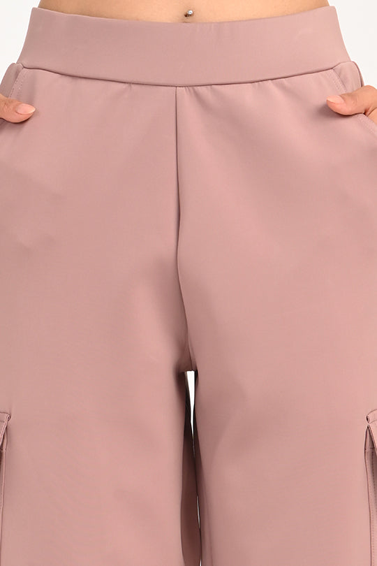 Stain Proof Dusky Rose Cargo Pants